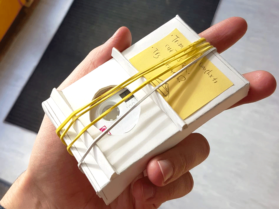 Playable rubberband cassette prototype