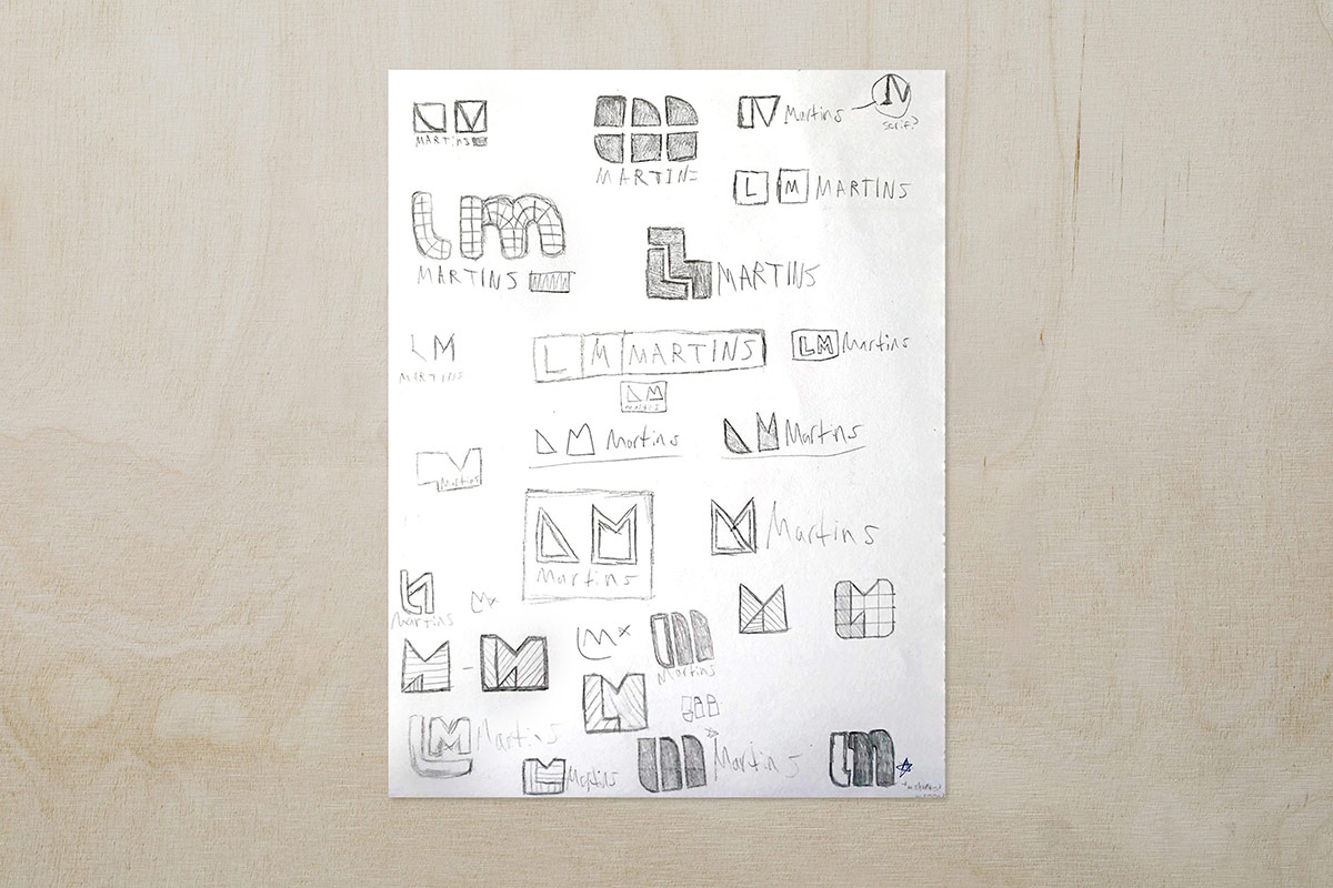 Logo sketches.